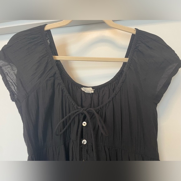 Lucky Brand button front tiered midi dress size S - Picture 4 of 12